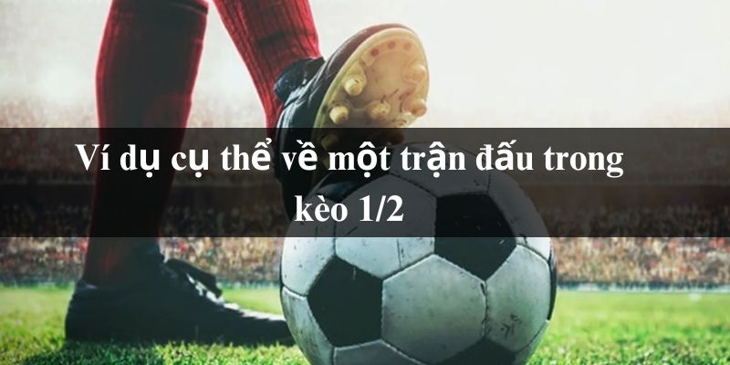 Ví dụ cụ thể về một trận đấu trong kèo 1/2
